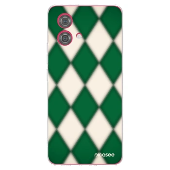 Picasee silikonowe przeźroczyste etui na Motorola Moto G84 5G - Emerald Diamond