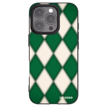 Picasee silikonowe czarne etui na Apple iPhone 16 Pro - Emerald Diamond