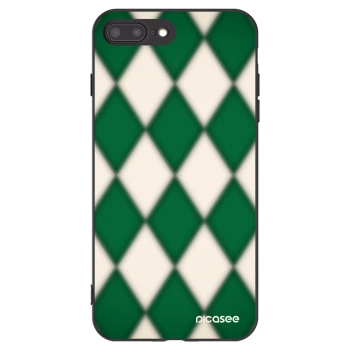 Picasee silikonowe czarne etui na Apple iPhone 8 Plus - Emerald Diamond