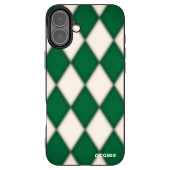 Picasee silikonowe czarne etui na Apple iPhone 16 Plus - Emerald Diamond