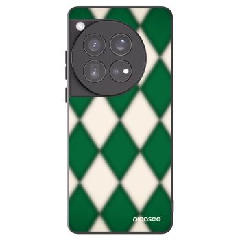 Picasee silikonowe czarne etui na OnePlus 12 5G - Emerald Diamond