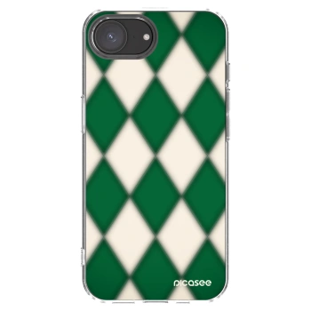 Picasee silikonowe przeźroczyste etui na Apple iPhone 16e - Emerald Diamond