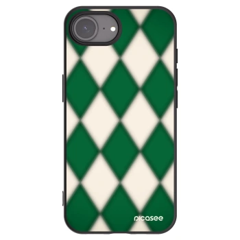 Picasee silikonowe czarne etui na Apple iPhone 16e - Emerald Diamond
