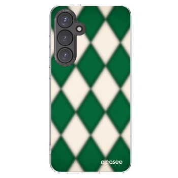 Picasee silikonowe przeźroczyste etui na Samsung Galaxy S24 FE S721B - Emerald Diamond