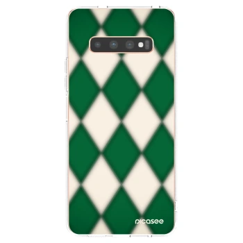 Picasee silikonowe przeźroczyste etui na Samsung Galaxy S10 Plus G975 - Emerald Diamond
