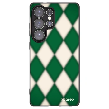 Picasee silikonowe czarne etui na Samsung Galaxy S25 Ultra 5G - Emerald Diamond