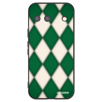 Picasee silikonowe czarne etui na Google Pixel 9 - Emerald Diamond
