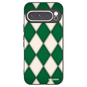 Picasee silikonowe czarne etui na Google Pixel 9 Pro - Emerald Diamond