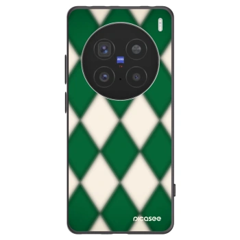 Picasee silikonowe czarne etui na Vivo X200 Pro - Emerald Diamond