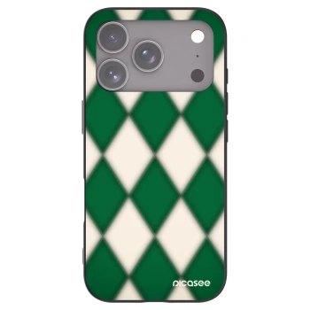 Picasee silikonowe czarne etui na Apple iPhone 17 Pro - Emerald Diamond
