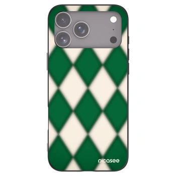 Picasee silikonowe czarne etui na Apple iPhone 17 Pro Max - Emerald Diamond