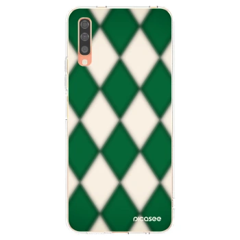 Picasee silikonowe przeźroczyste etui na Samsung Galaxy A70 A705F - Emerald Diamond