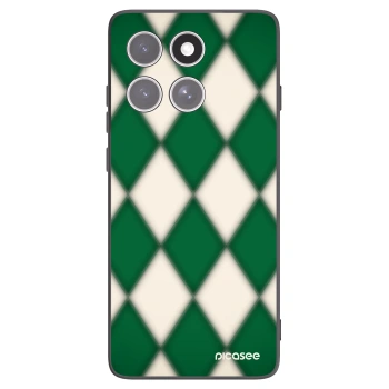 Picasee silikonowe czarne etui na Motorola Edge 60 Fusion - Emerald Diamond