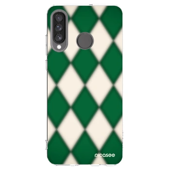 Picasee silikonowe przeźroczyste etui na Huawei P30 Lite - Emerald Diamond
