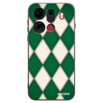 Picasee silikonowe czarne etui na OPPO Find X9 Pro - Emerald Diamond