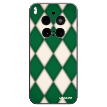 Picasee silikonowe czarne etui na Vivo X300 Pro - Emerald Diamond
