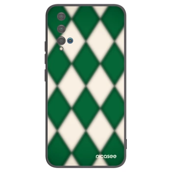 Picasee silikonowe czarne etui na Huawei Nova 5T - Emerald Diamond