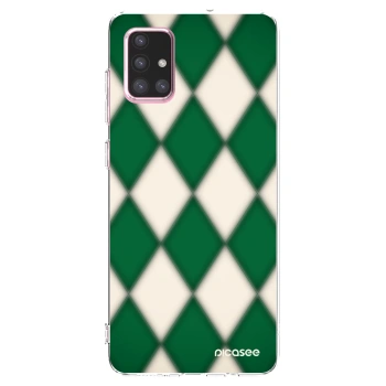 Picasee silikonowe przeźroczyste etui na Samsung Galaxy A71 A715F - Emerald Diamond