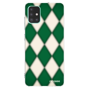 Picasee silikonowe przeźroczyste etui na Samsung Galaxy A51 A515F - Emerald Diamond
