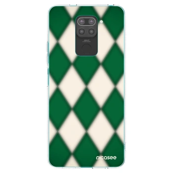 Picasee silikonowe czarne etui na Xiaomi Redmi Note 9 - Emerald Diamond
