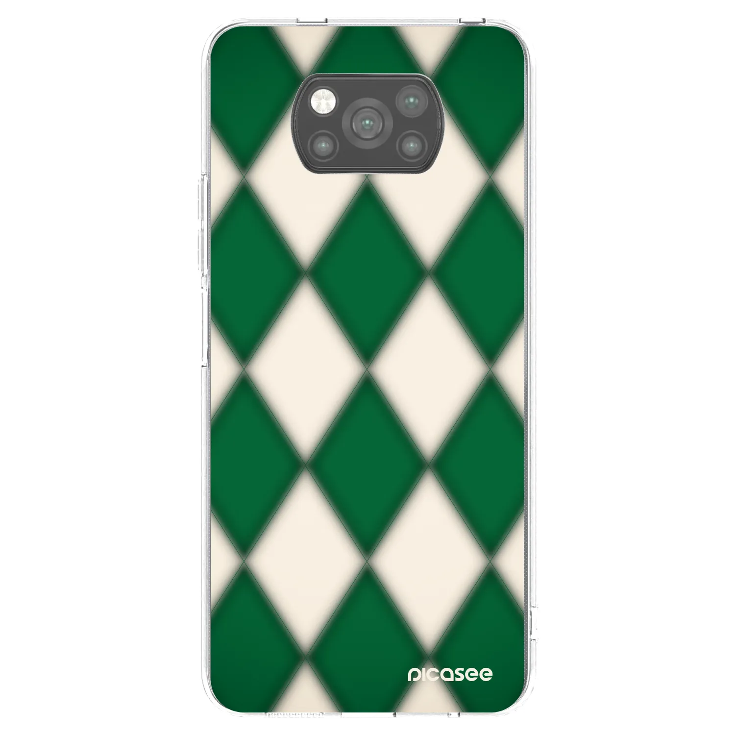 Picasee silikonowe czarne etui na Xiaomi Poco X3 - Emerald Diamond