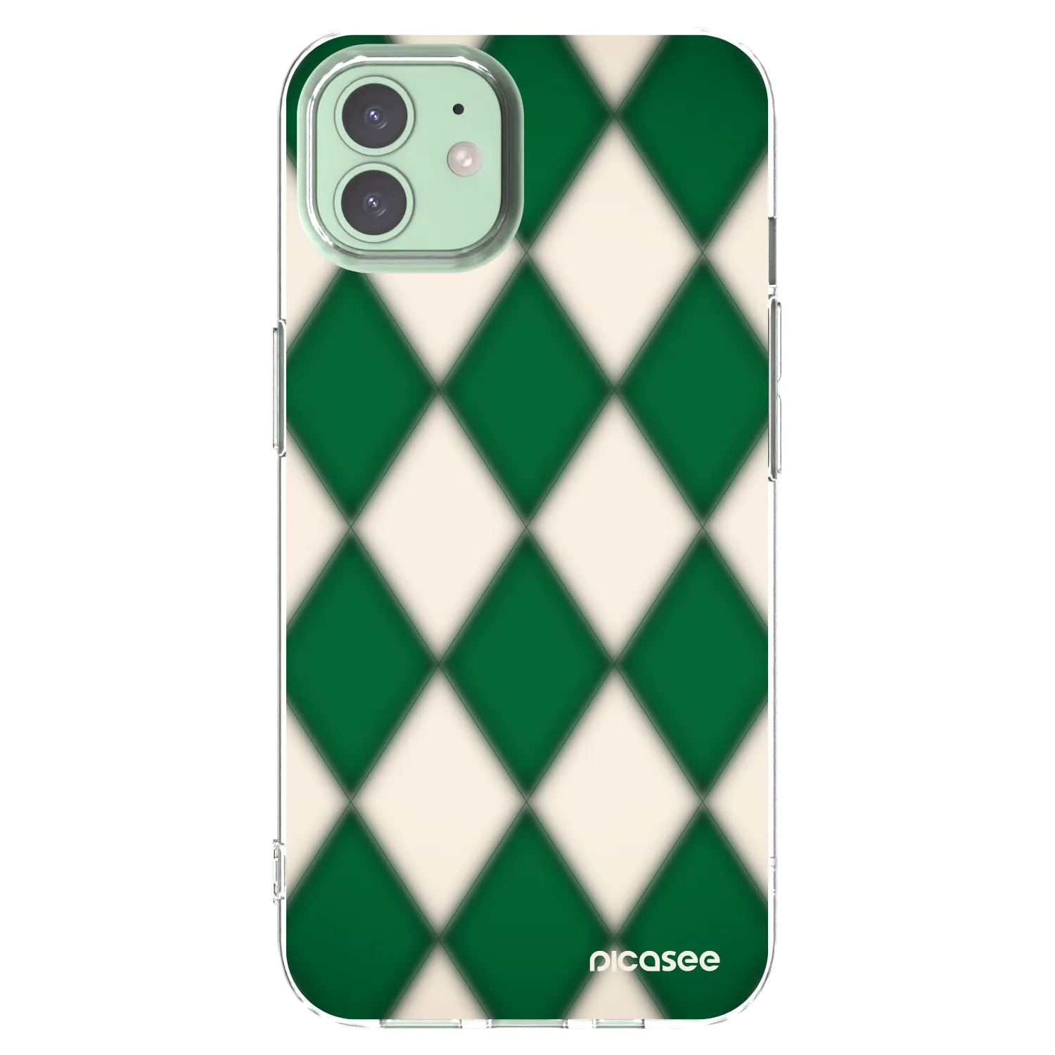 Picasee silikonowe przeźroczyste etui na Apple iPhone 12 Pro - Emerald Diamond