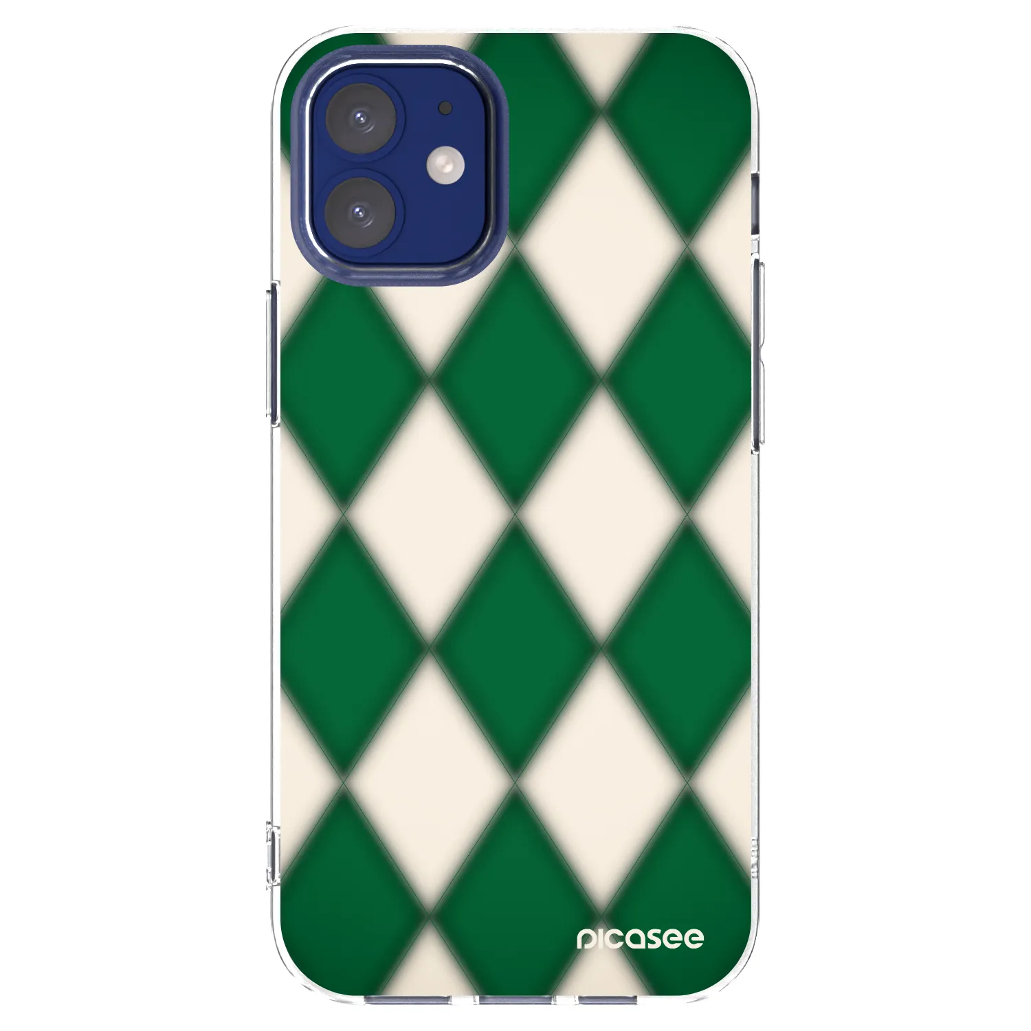 Picasee silikonowe przeźroczyste etui na Apple iPhone 12 mini - Emerald Diamond