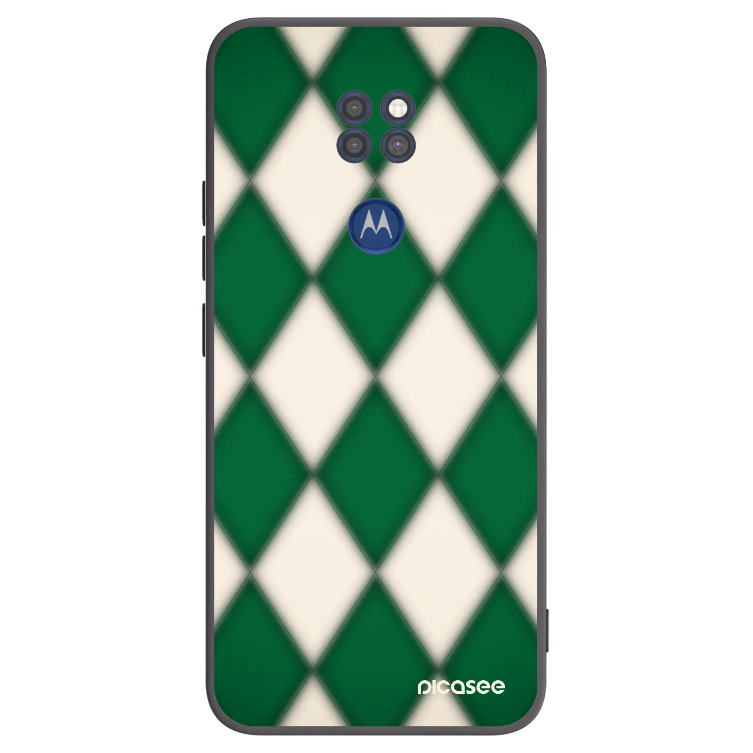 Picasee silikonowe czarne etui na Motorola Moto G9 Play - Emerald Diamond