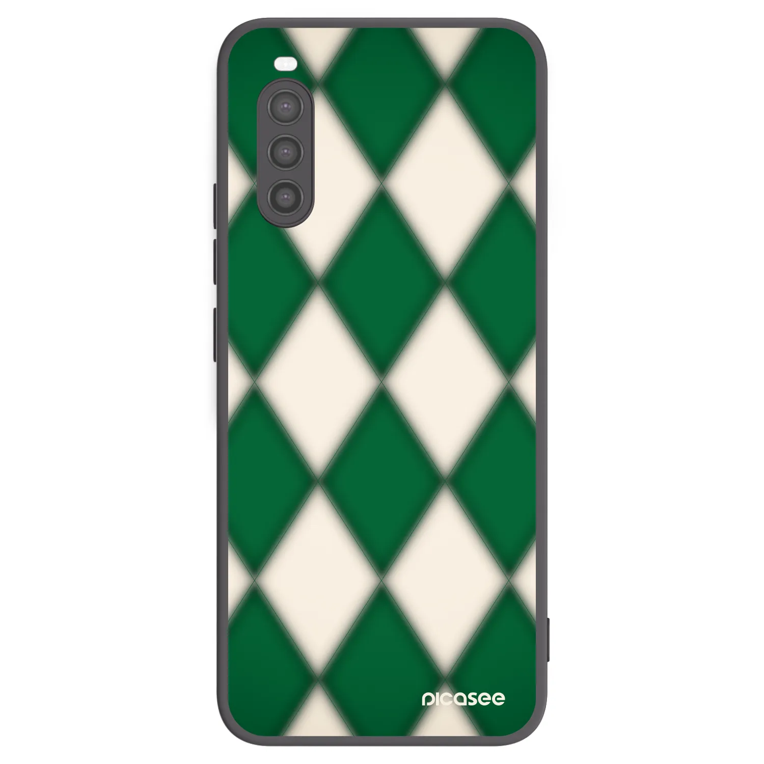 Picasee silikonowe czarne etui na Sony Xperia 10 II - Emerald Diamond