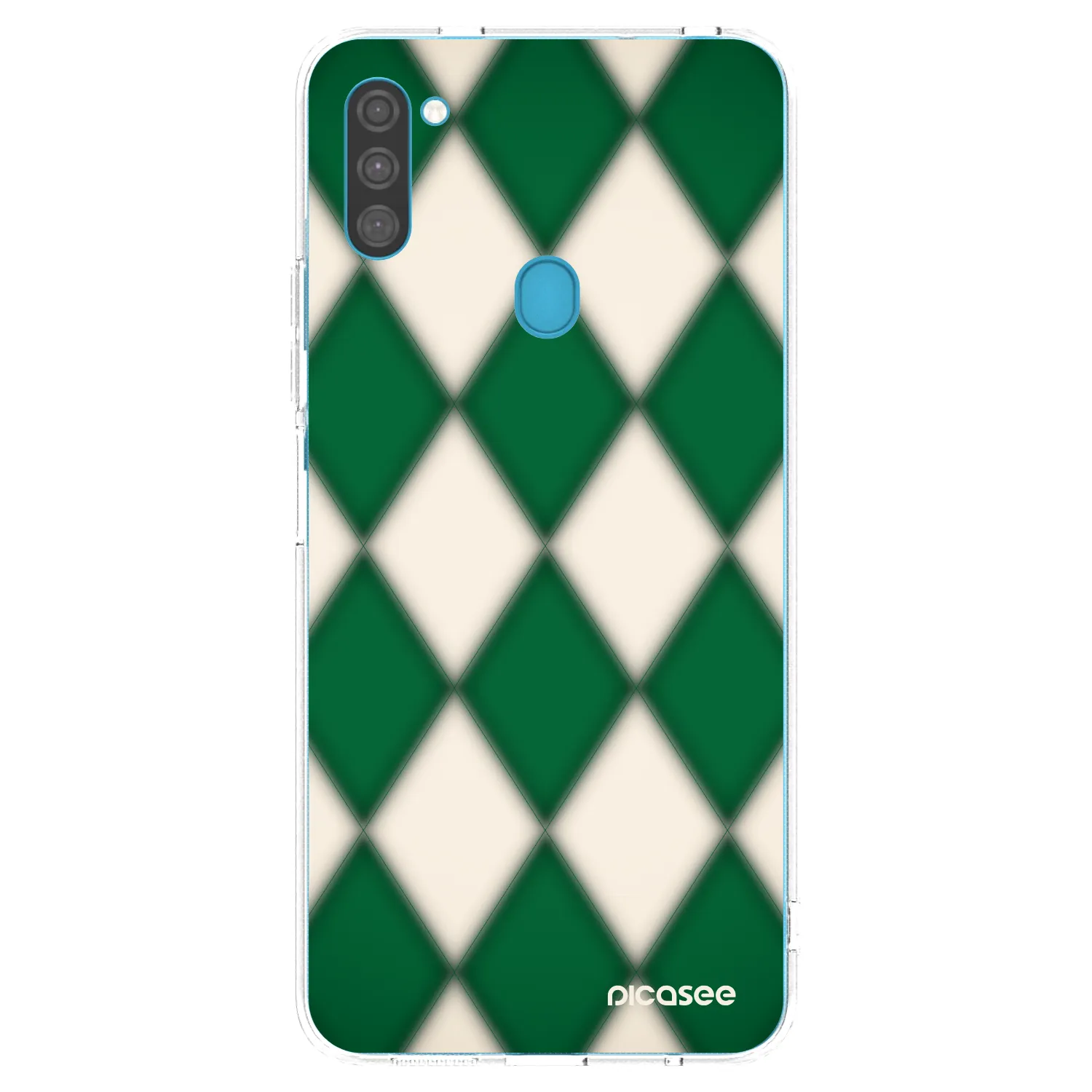 Picasee silikonowe przeźroczyste etui na Samsung Galaxy M11 - Emerald Diamond