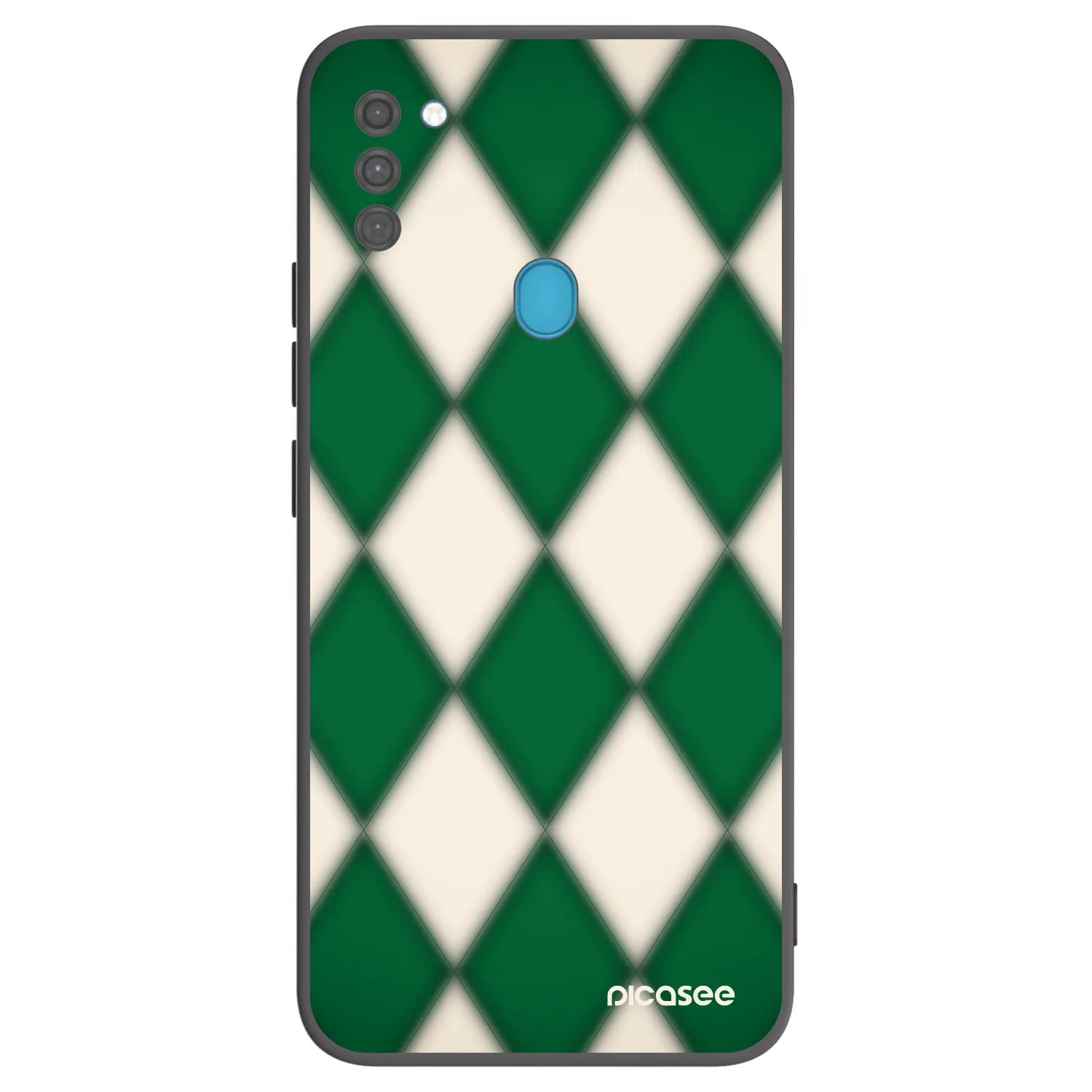 Picasee silikonowe czarne etui na Samsung Galaxy M11 - Emerald Diamond
