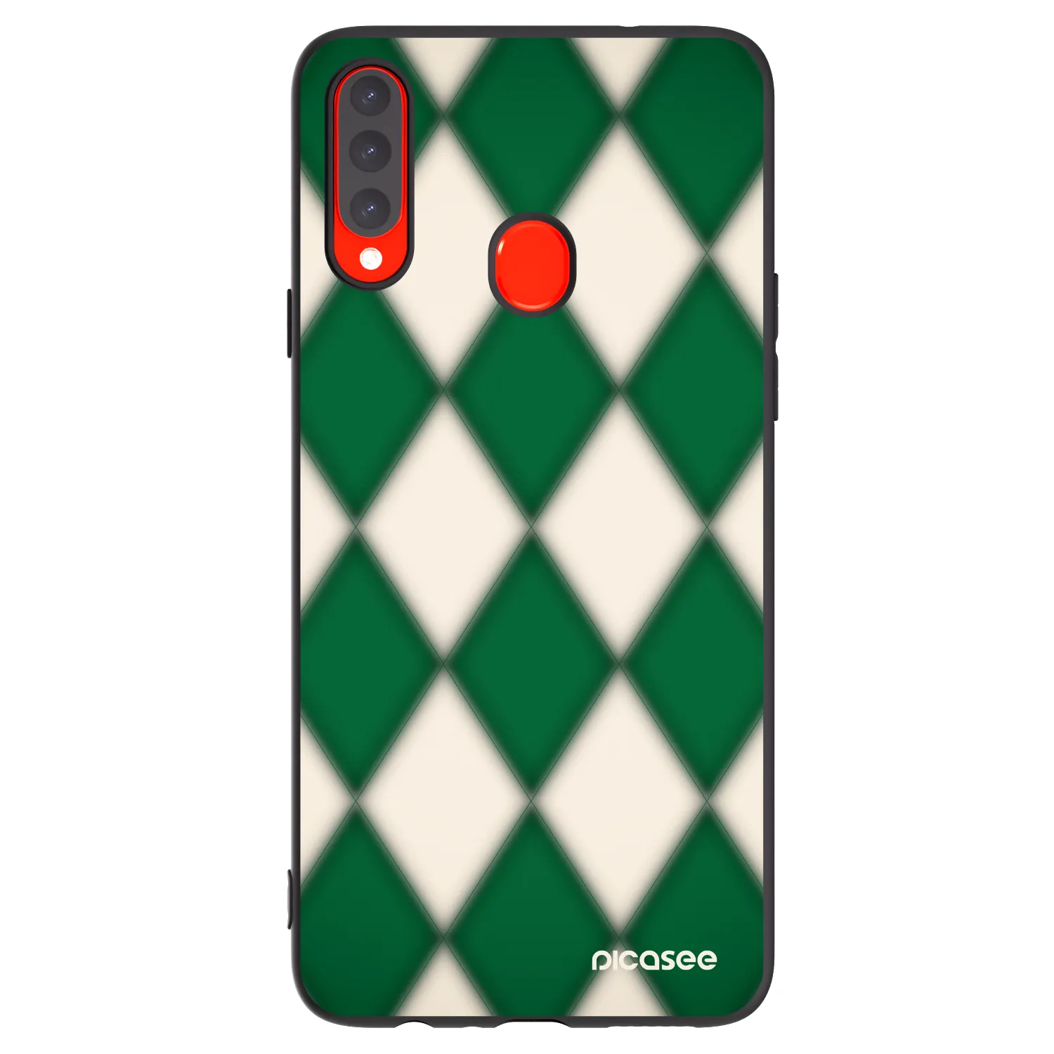 Picasee silikonowe czarne etui na Samsung Galaxy A20s - Emerald Diamond