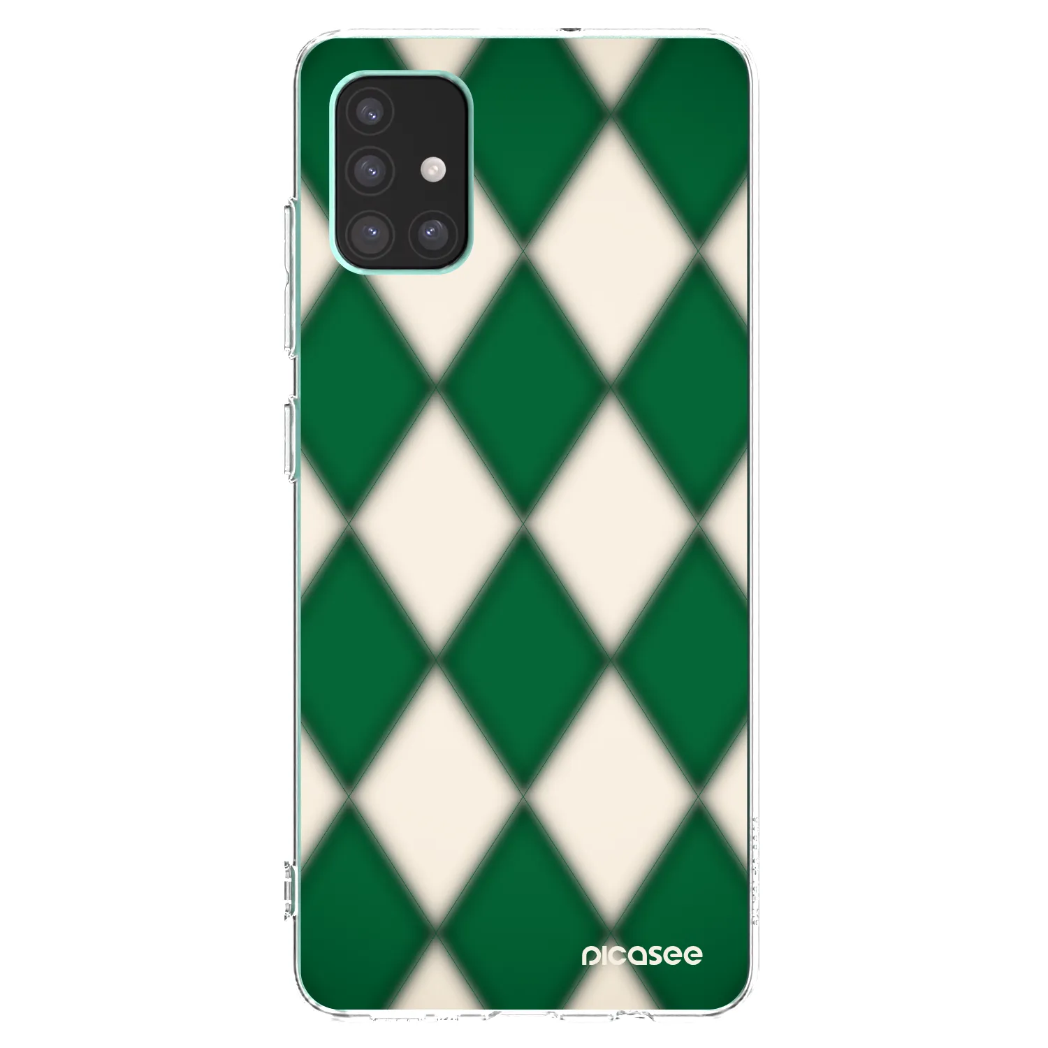 Picasee silikonowe przeźroczyste etui na Samsung Galaxy M51 M515F - Emerald Diamond