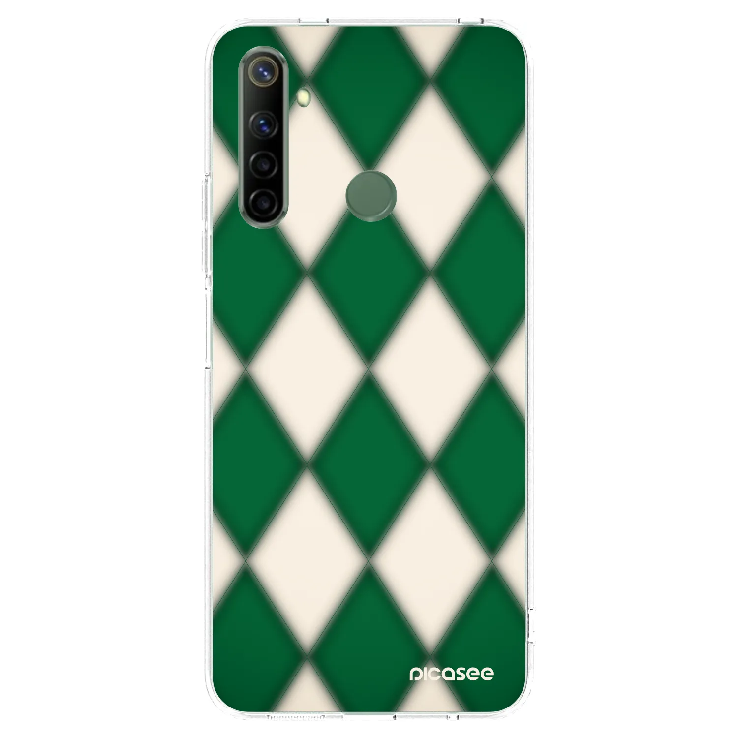 Picasee silikonowe przeźroczyste etui na Realme 6i - Emerald Diamond