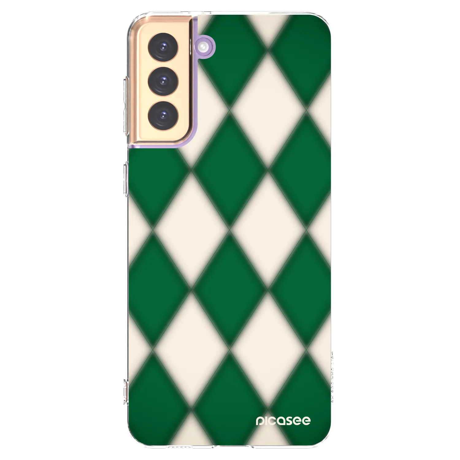 Picasee silikonowe przeźroczyste etui na Samsung Galaxy S21+ 5G G996F - Emerald Diamond