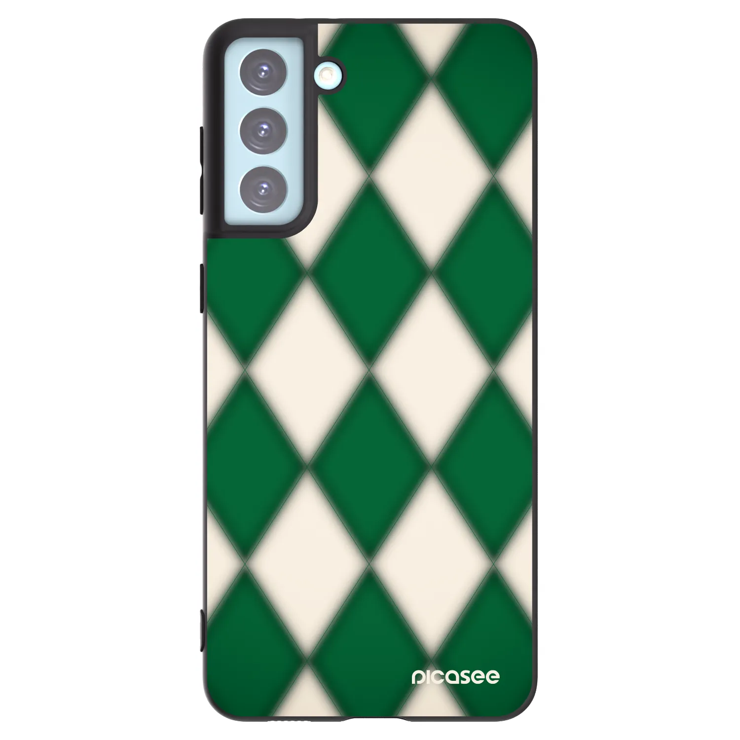 Picasee silikonowe czarne etui na Samsung Galaxy S21+ 5G G996F - Emerald Diamond