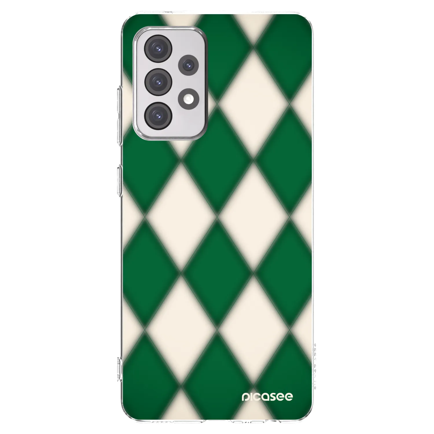 Picasee silikonowe przeźroczyste etui na Samsung Galaxy A52 5G A525F - Emerald Diamond