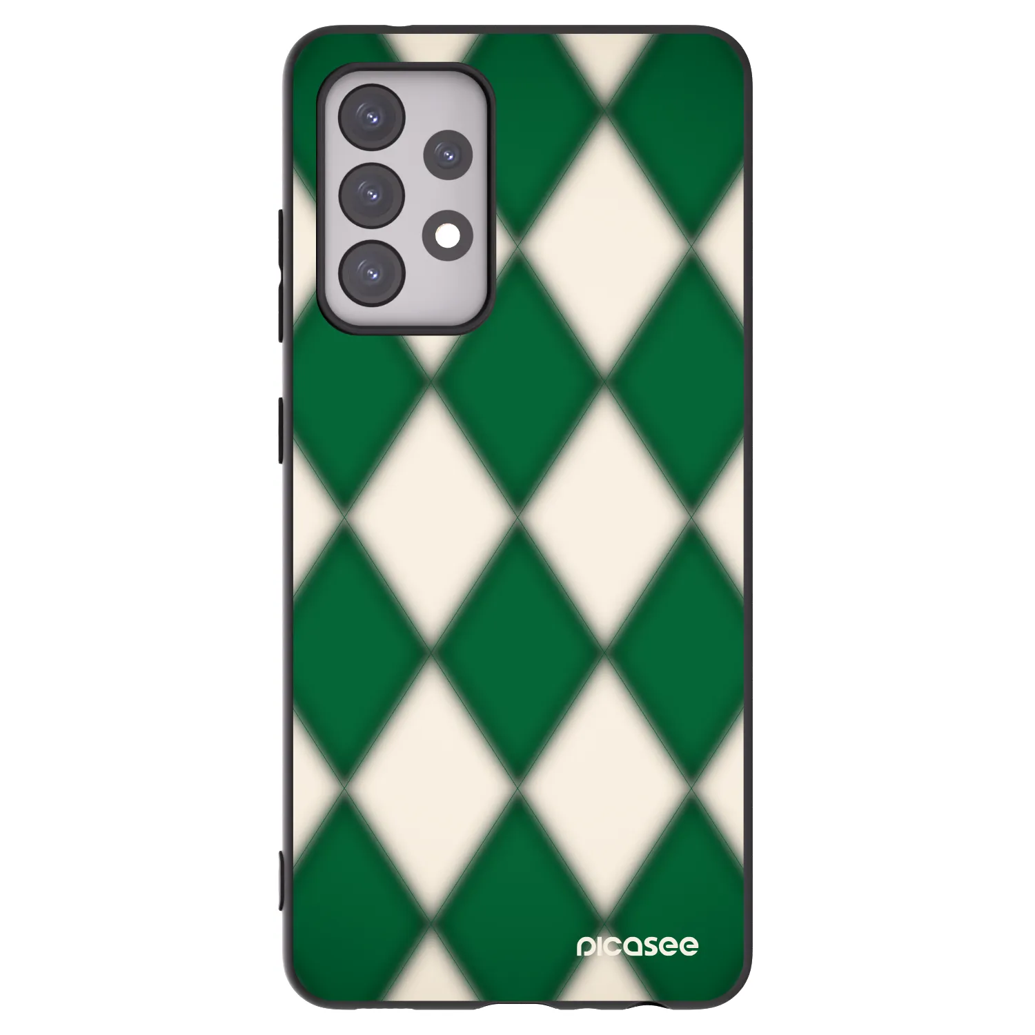 Picasee silikonowe czarne etui na Samsung Galaxy A52 5G A525F - Emerald Diamond