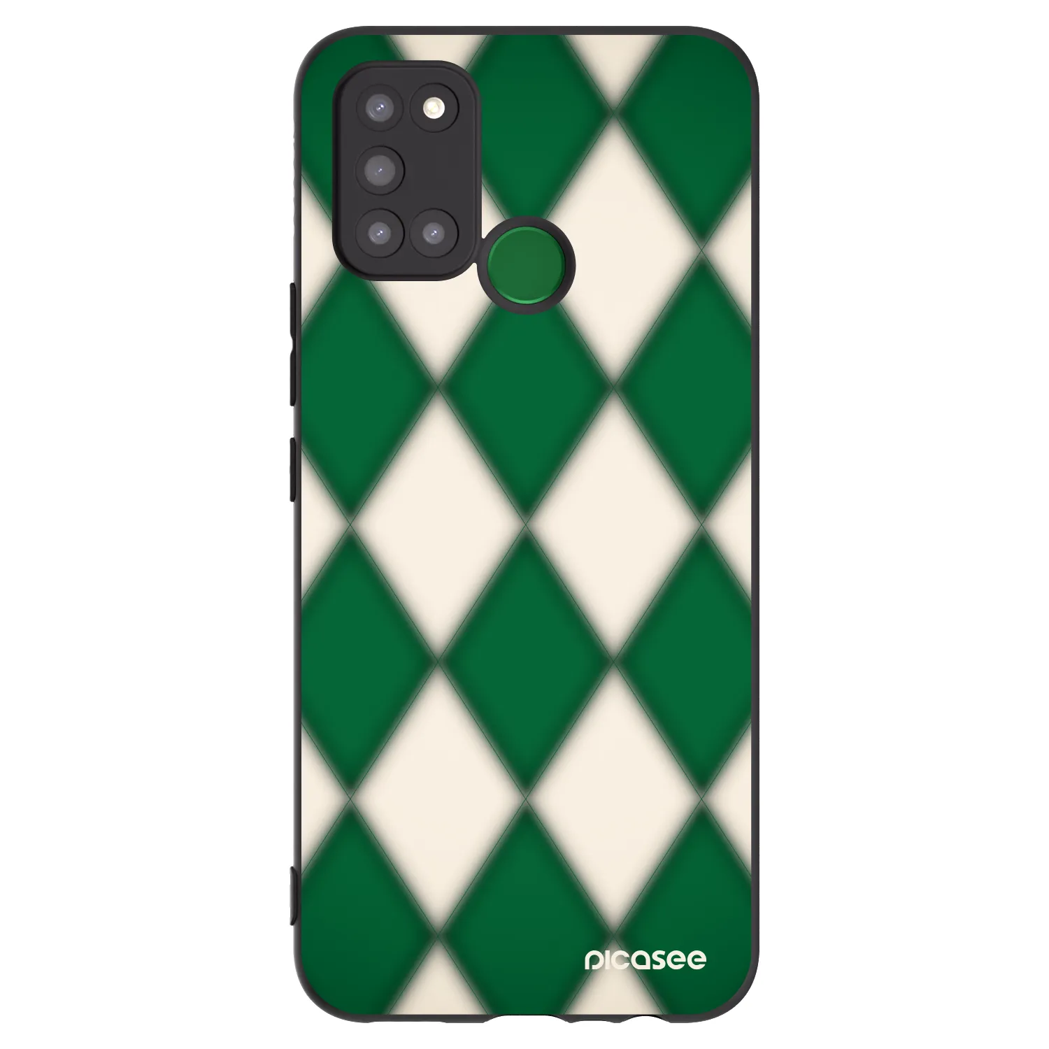 Picasee silikonowe czarne etui na Realme 7i - Emerald Diamond