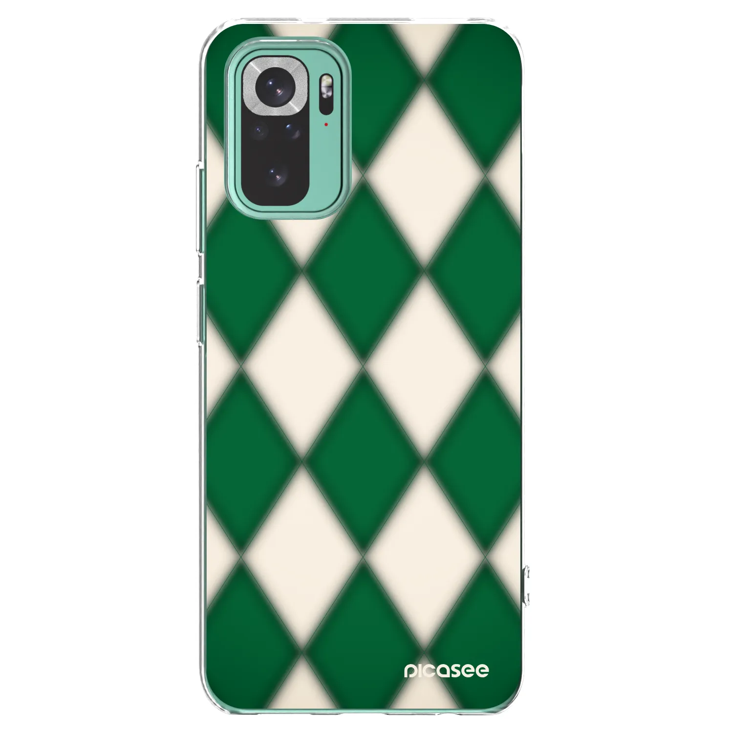 Picasee silikonowe przeźroczyste etui na Xiaomi Redmi Note 10 Pro - Emerald Diamond