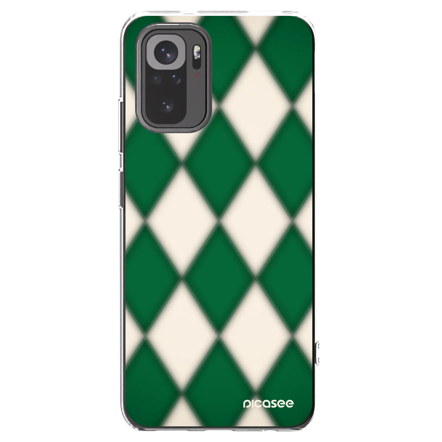 Picasee silikonowe przeźroczyste etui na Xiaomi Redmi Note 10S - Emerald Diamond