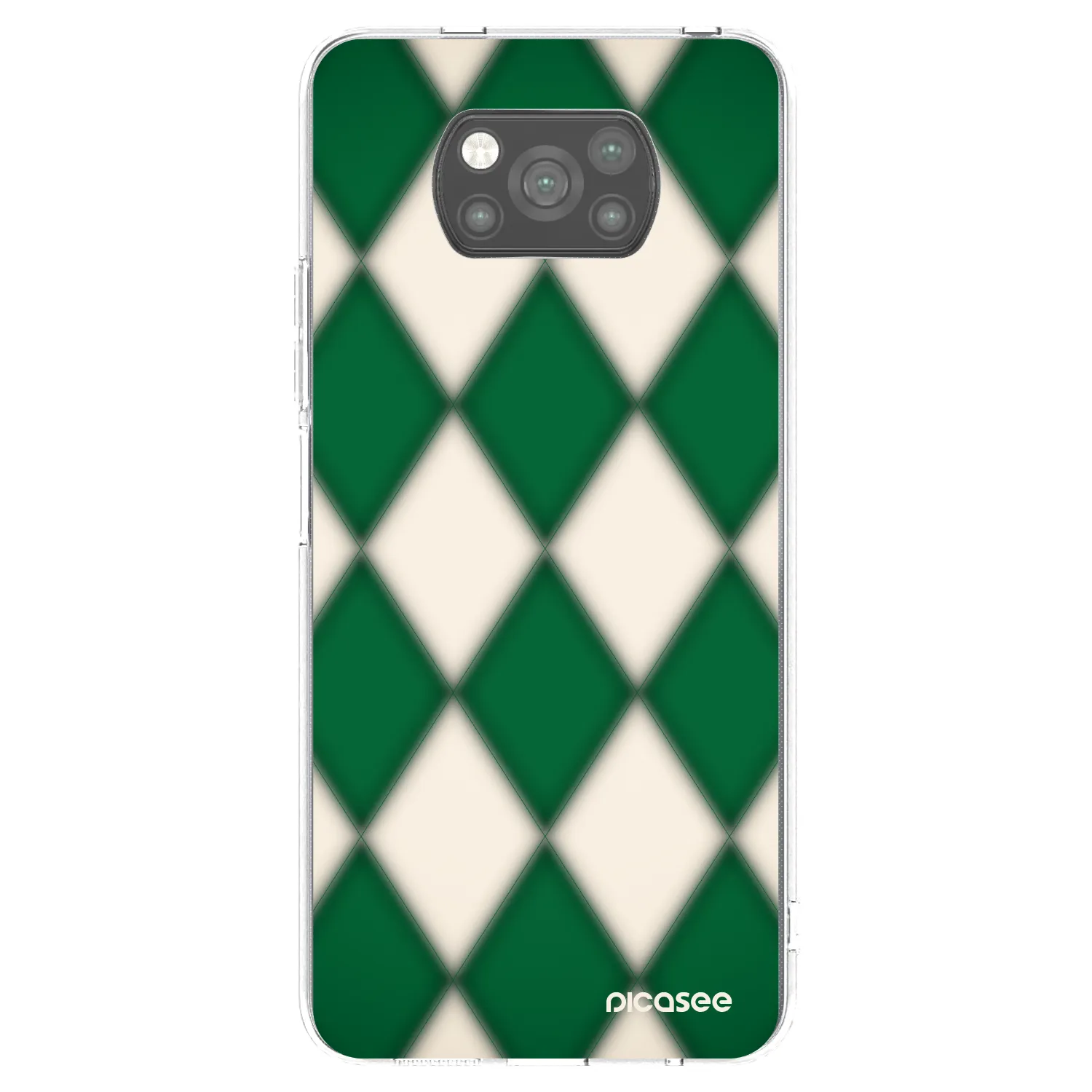 Picasee silikonowe czarne etui na Xiaomi Poco X3 Pro - Emerald Diamond