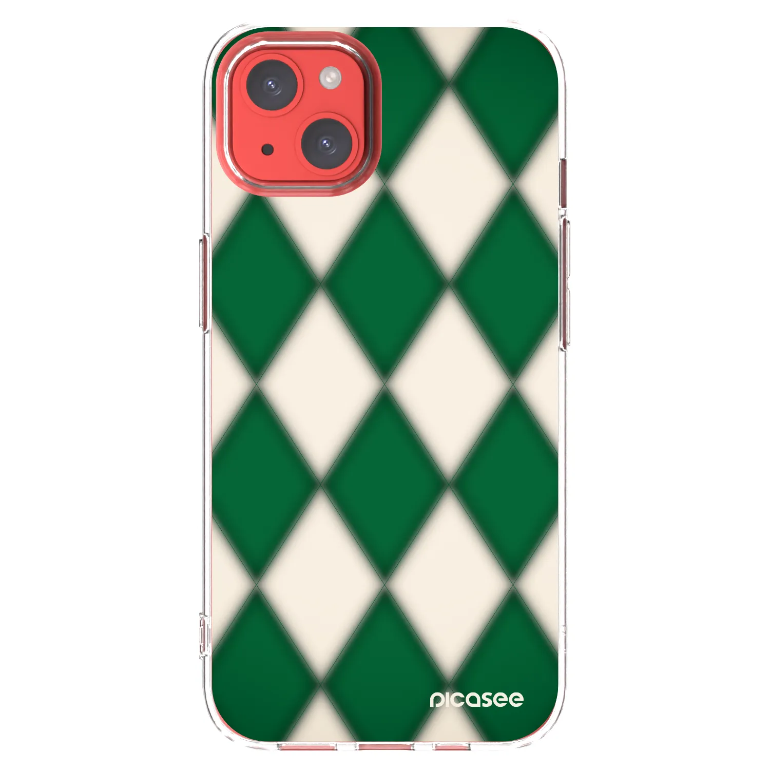 Picasee silikonowe przeźroczyste etui na Apple iPhone 13 - Emerald Diamond