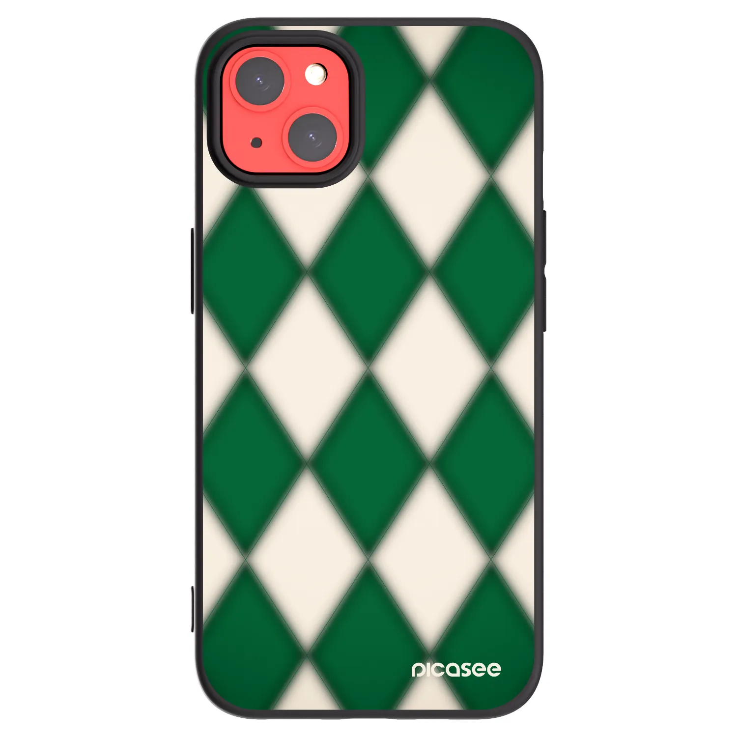 Picasee silikonowe czarne etui na Apple iPhone 13 - Emerald Diamond