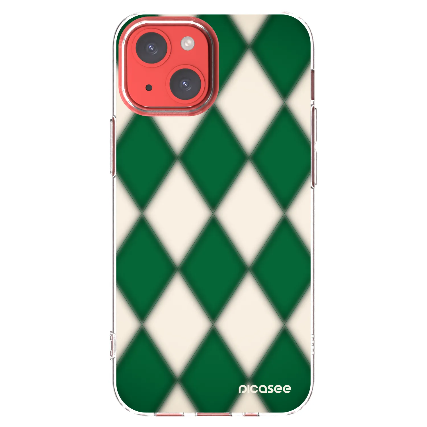 Picasee silikonowe przeźroczyste etui na Apple iPhone 13 mini - Emerald Diamond