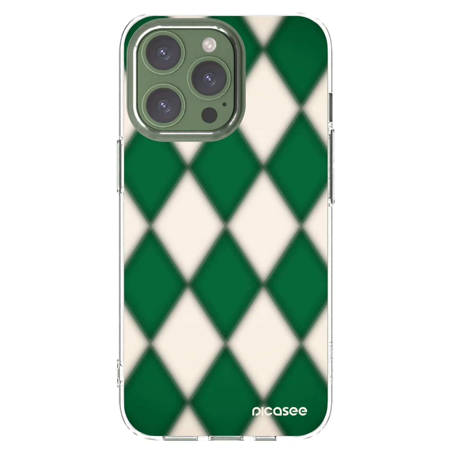Picasee silikonowe przeźroczyste etui na Apple iPhone 13 Pro - Emerald Diamond