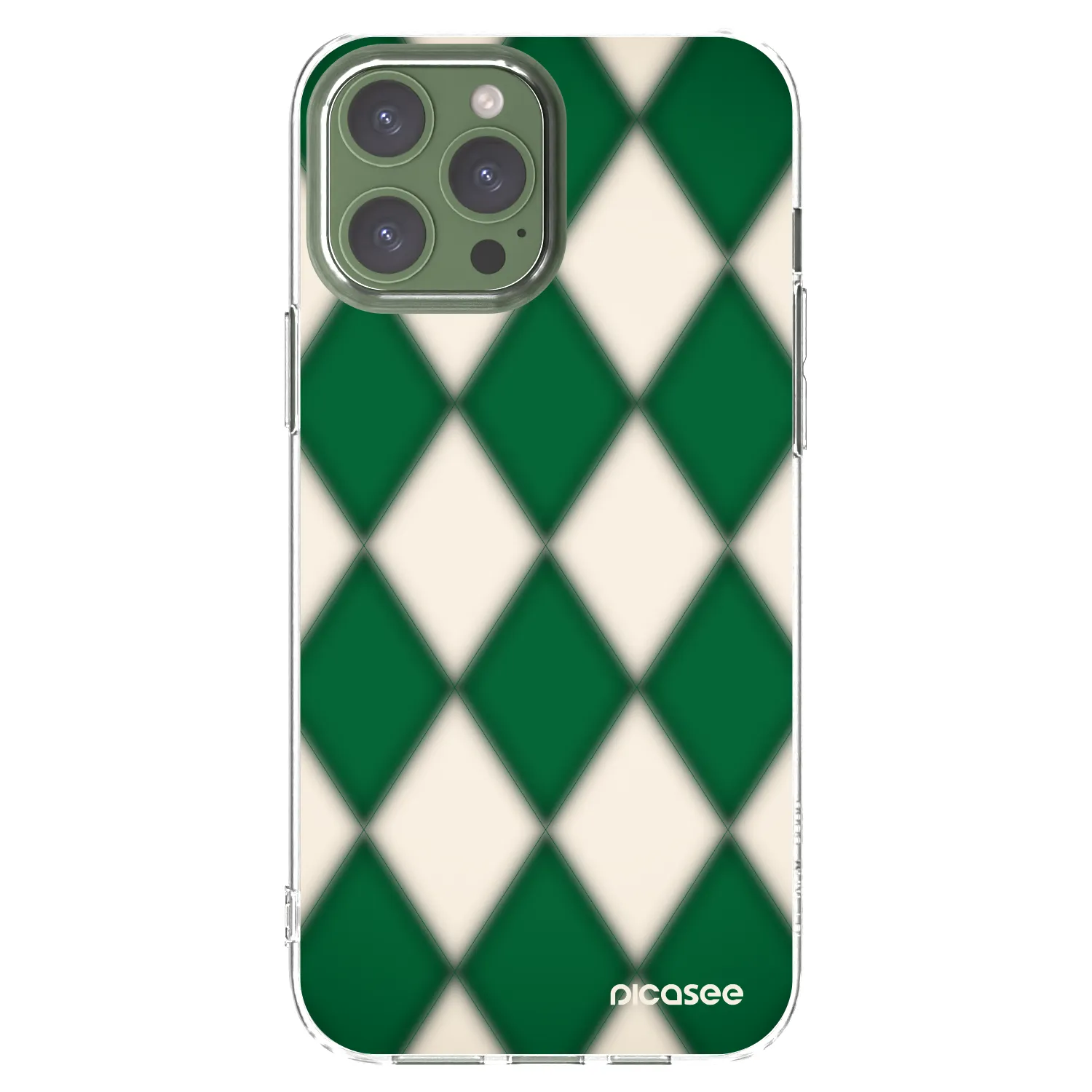Picasee silikonowe przeźroczyste etui na Apple iPhone 13 Pro Max - Emerald Diamond
