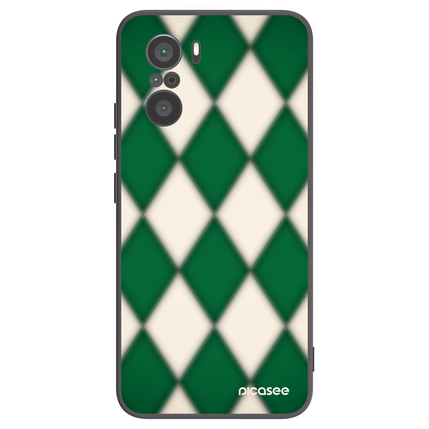 Picasee silikonowe czarne etui na Xiaomi Poco F3 - Emerald Diamond