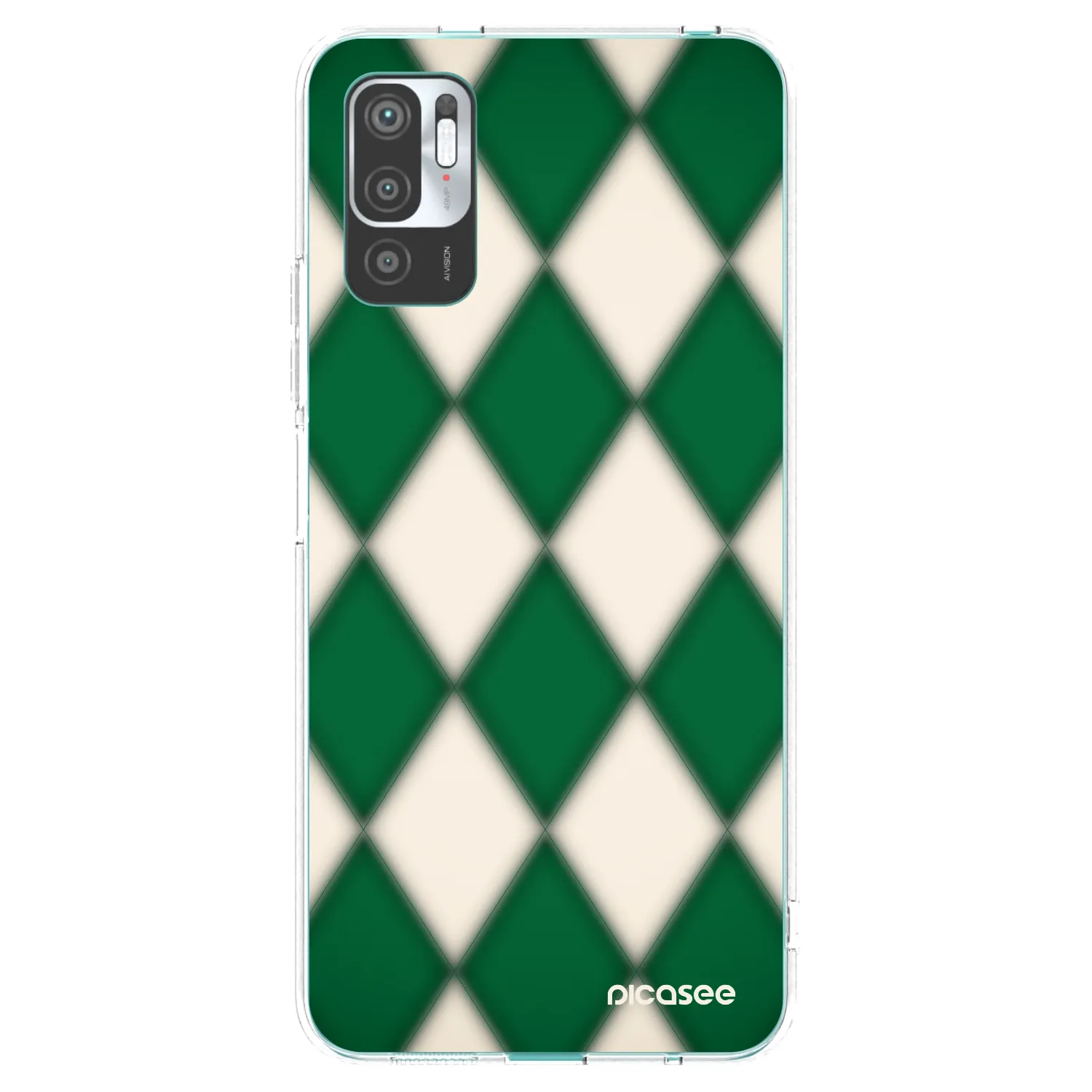 Picasee silikonowe przeźroczyste etui na Xiaomi Redmi Note 10 5G - Emerald Diamond