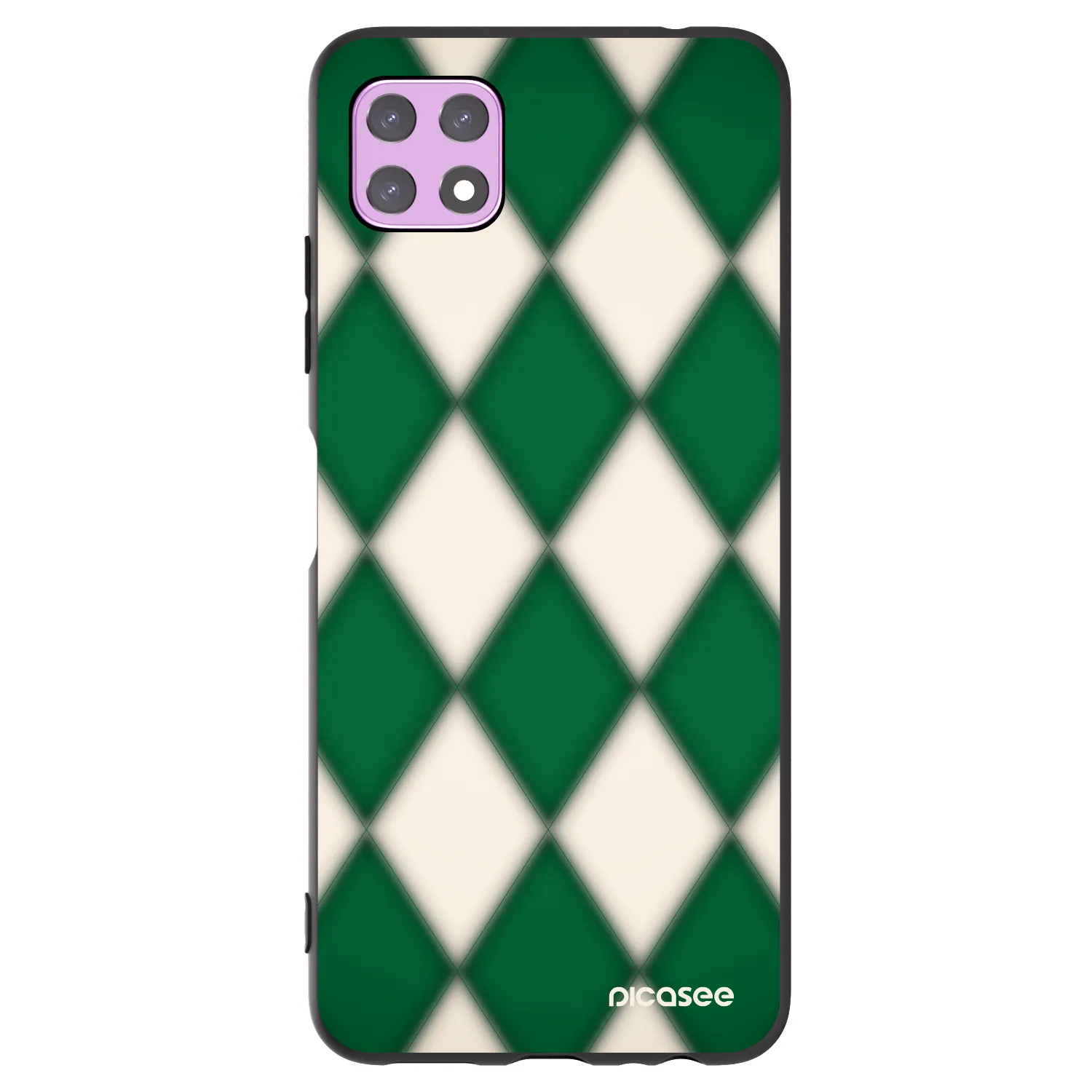 Picasee silikonowe czarne etui na Samsung Galaxy A22 A226B 5G - Emerald Diamond